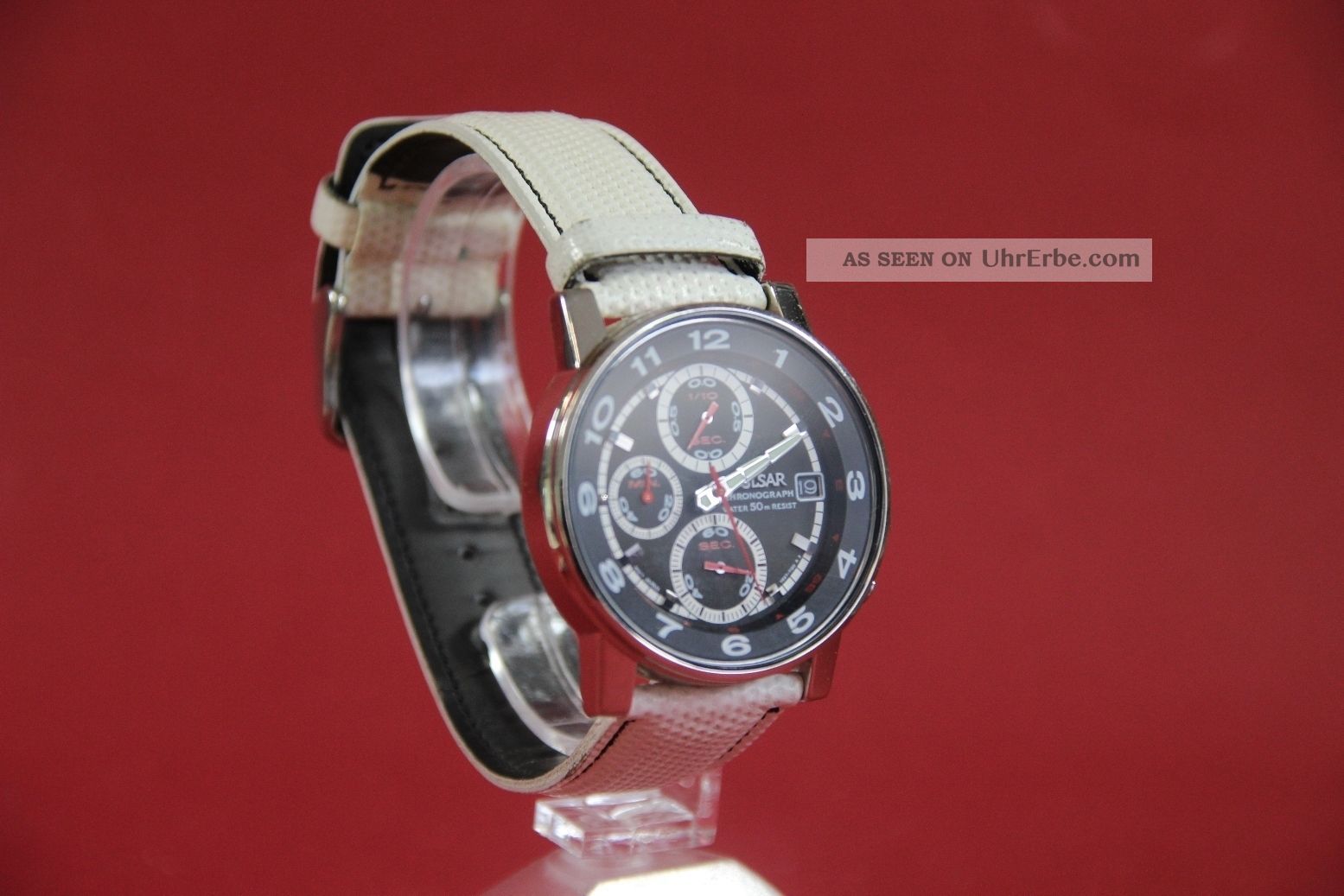 Pulsar V657 Herrenarmbanduhr Wr 50 M Herrenuhr Chronograph Datum Armbanduhr Uhr Armbanduhren Bild