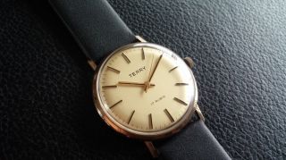 Terry - 333er 9kt Gold - Deutsche Vintage Uhr - Nos - Sammlerstück Bild