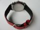Fossil Chrono Quarz,  Mit Roten Lederband Armbanduhren Bild 3