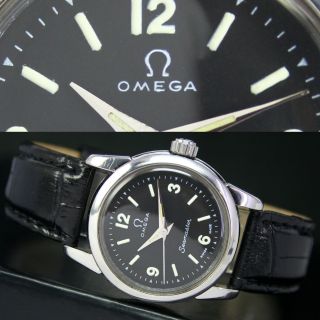 1956s Vintage Omega Seamaster 420 Handaufzug Stahl Herren Uhr Watch Bild