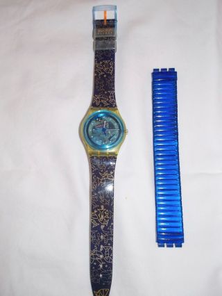 Swatch Uhr Mit Ersatzarmband - Sammlerstück Bild