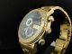 Herren Armbanduhr Gucci Ya101334 3.  25cm 101 G Gold Pvd Echte Diamanten 44m Armbanduhren Bild 6