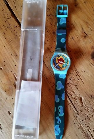 Swatch Drachen Uhr Nicht Getragen Rarität Sammlerstück Inkl Kassenzettel Selten Bild