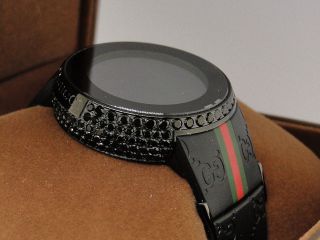 7,  0ct Herren Kundenspezifische - Voll I Gucci Digitale Ya114207 / Diamant Uhr Bild