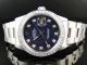 Herren Armbanduhr Rolex Datejust Blau Diamant 2cm Mitte 90er Armbanduhren Bild 1