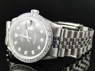 Herren - Armbanduhr Rolex Datejust Jubilee,  2.  15ct Diamant,  Edelstahl Bild
