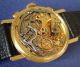 Minerva Chronograph 14k Gelbgold Kal.  13 - 20 Unpoliert / Originalblatt Armbanduhren Bild 3