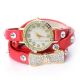 Damen Vintage Armbanduhr Leder Bowknot Bracelet Strass Kette Uhren Uhr Watches Armbanduhren Bild 5