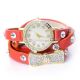 Damen Vintage Armbanduhr Leder Bowknot Bracelet Strass Kette Uhren Uhr Watches Armbanduhren Bild 6