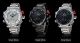 Herren Armbanduhr Mit Led Licht Digitalanzeige Datum Alarm Metalband Sportlich Armbanduhren Bild 2