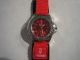 Classique - - Armbanduhr Rund Rot - Damen Textilarmband Quarz - Cl02 Armbanduhren Bild 1