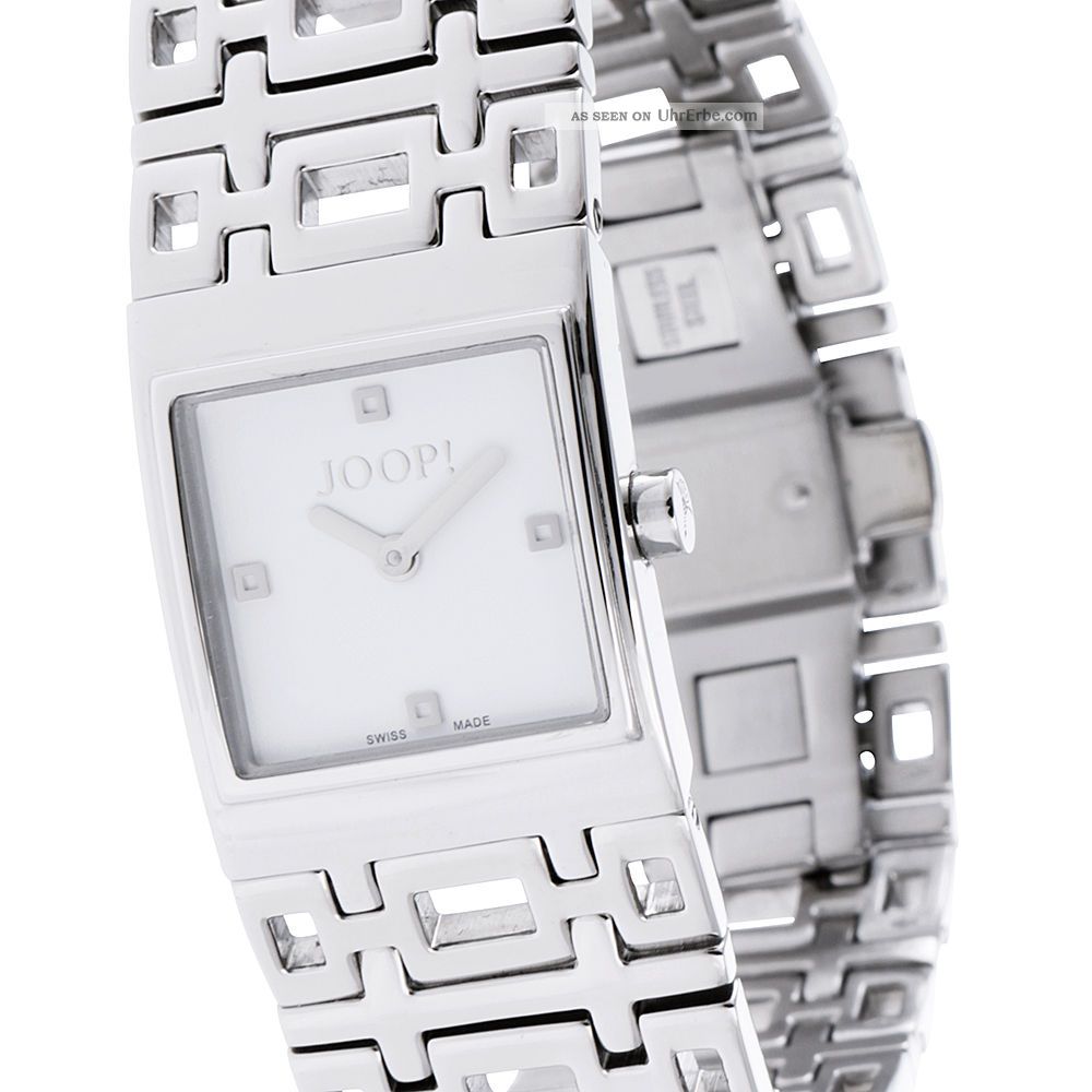 Joop Damen - Armbanduhr Pure Jp100292s01 Silber Weiß, Armbanduhren Bild