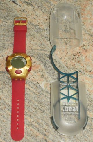 Swatch Yqg1000 Golden Virtual Wave - In Orig.  Verpackung Ex Sammlung Unbenutzt Bild