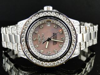 Diamant - Armbanduhr Für Damen Breitling Aeromarine Pink Colt Ocean,  9.  5ct,  Brandneu Bild