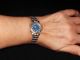 Damenarmbanduhr Titan/gold Mit Blauen Ziffernblatt Armbanduhren Bild 1
