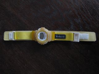Baby - G Casio Gelbe Getragene Armbanduhr Bild