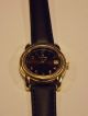 Damenarmbanduhr Etienne Aigner Gold / Neues Lederarmband Schwarz Uhr Damenuhr Armbanduhren Bild 1