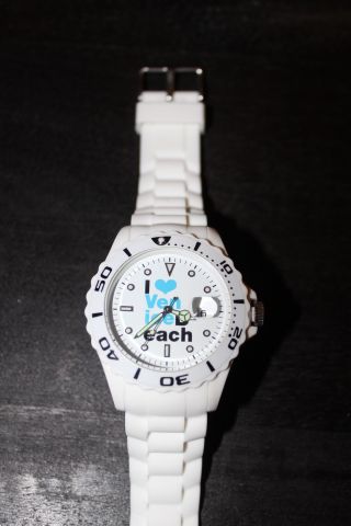 Venice Beach Armbanduhr Weiß Wasserdicht Rostfrei Stahl Uhr Bild