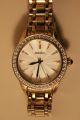 Damen - Armbanduhr Seiko Premier Srz 386p1,  Edelstahl Vergoldet,  M.  Kristallen Armbanduhren Bild 1