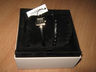 Pandora Petit Square Armbanduhr Mit Schwarzem Diamant, Bild