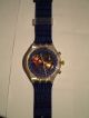 Swatch Armbanduhr Chrono Olympia 1894 - 1994 Sonderedition Blau Gold Armbanduhren Bild 2