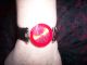 Rote Damen Armbanduhr Von Christian View Mit Facettiertem Glas,  Lederarmband Armbanduhren Bild 7