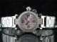 Damen - Weiß - Ton Jojino Joe Rodeo 0,  12 Ct.  Diamant - Rosa - Runde Gesichts - Uhr Mj1050 Armbanduhren Bild 1