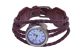 Damenuhr Armbanduhr Geflochten Uhr Rope Watch Schwarz Weiß Rot Braun Armbanduhren Bild 5