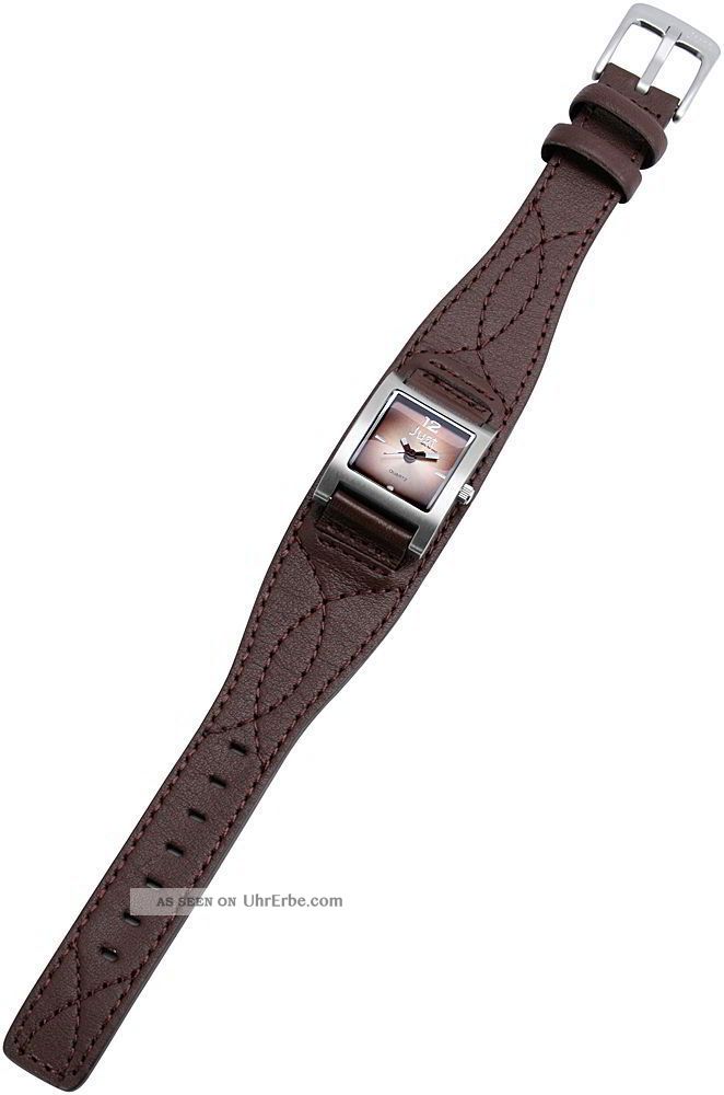 Just Uhr Damenuhr 48 - S8976 - Dbr Lederarmband Dunkelbraun Armbanduhren Bild