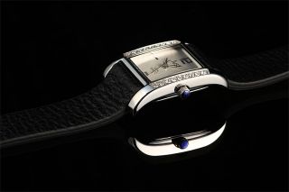 Just Damen Uhr Schwarz Silber Leder 48 - S10106 - Sl Armbanduhr Strass Bild