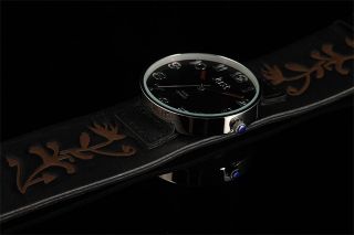 Just Damen Uhr Schwarz Braun Leder 48 - S10249bk - Br Armbanduhr Xxl Rund Bild