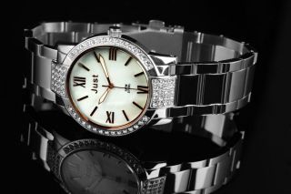Just Damen Uhr Armbanduhr 48 - S1229sl - Wh Edelstahl Weiss Silber Bild