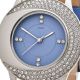 Jobo Damen Quarz Armbanduhr Lederband Blau Swarovski Elements Mineralglas Armbanduhren Bild 1