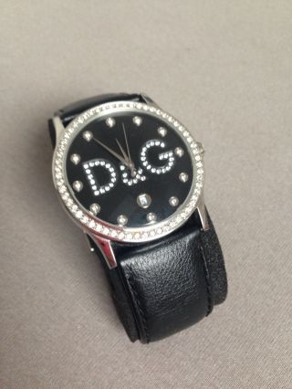 D&g Uhr Gloria Damen Modell Mit Strass Und Lederband Bild