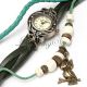 Vintage Damenuhr Armreifuhr Spangeuhr Blätter Armbanduhr Eule Armband Uhren Armbanduhren Bild 11