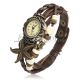 Vintage Damenuhr Armreifuhr Spangeuhr Blätter Armbanduhr Eule Armband Uhren Armbanduhren Bild 15