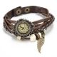 Vintage Damenuhr Armreifuhr Spangeuhr Blätter Armbanduhr Eule Armband Uhren Armbanduhren Bild 19