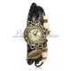Vintage Damenuhr Armreifuhr Spangeuhr Blätter Armbanduhr Eule Armband Uhren Armbanduhren Bild 2
