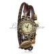 Vintage Damenuhr Armreifuhr Spangeuhr Blätter Armbanduhr Eule Armband Uhren Armbanduhren Bild 5