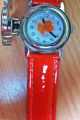 Armbanduhr Bär Orange Quarz Mode Uhr Damen Analog Lackleder Armband Ungetragen Armbanduhren Bild 2