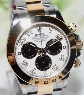 Rolex Daytona Stahl Gold Uhr Ref.  116532 Papiere Box 2014 Bild