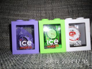 Originale Ice Watches Grün,  Lila,  Weiß (f Me I´m Famous) Selten Getragen Bild