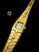 Top Klassische Damenuhr Mode Gold Uhr Eckig Oval Vergoldet Armbanduhr Analog Armbanduhren Bild 2