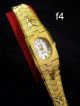 Top Klassische Damenuhr Mode Gold Uhr Eckig Oval Vergoldet Armbanduhr Analog Armbanduhren Bild 4