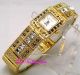 Gold Pltd Deko Vintage Markasit Statement Armband Uhr W/ Swarovski Kristall Armbanduhren Bild 12