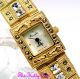 Gold Pltd Deko Vintage Markasit Statement Armband Uhr W/ Swarovski Kristall Armbanduhren Bild 15