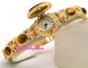Gold Deko Tigerauge Precious Juwel Markasit Damen Statement Armband Anzug Uhr Armbanduhren Bild 17