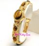 Gold Deko Tigerauge Precious Juwel Markasit Damen Statement Armband Anzug Uhr Armbanduhren Bild 19