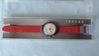 Swatch Chrono Jfk Scn 103 Von 1992 Mit Ovp.  Und Neuer Batterie Bild