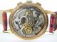 Herrenuhr Clinor Chronograph Handaufzug Cal.  Venus 188,  Vergoldet Armbanduhren Bild 5
